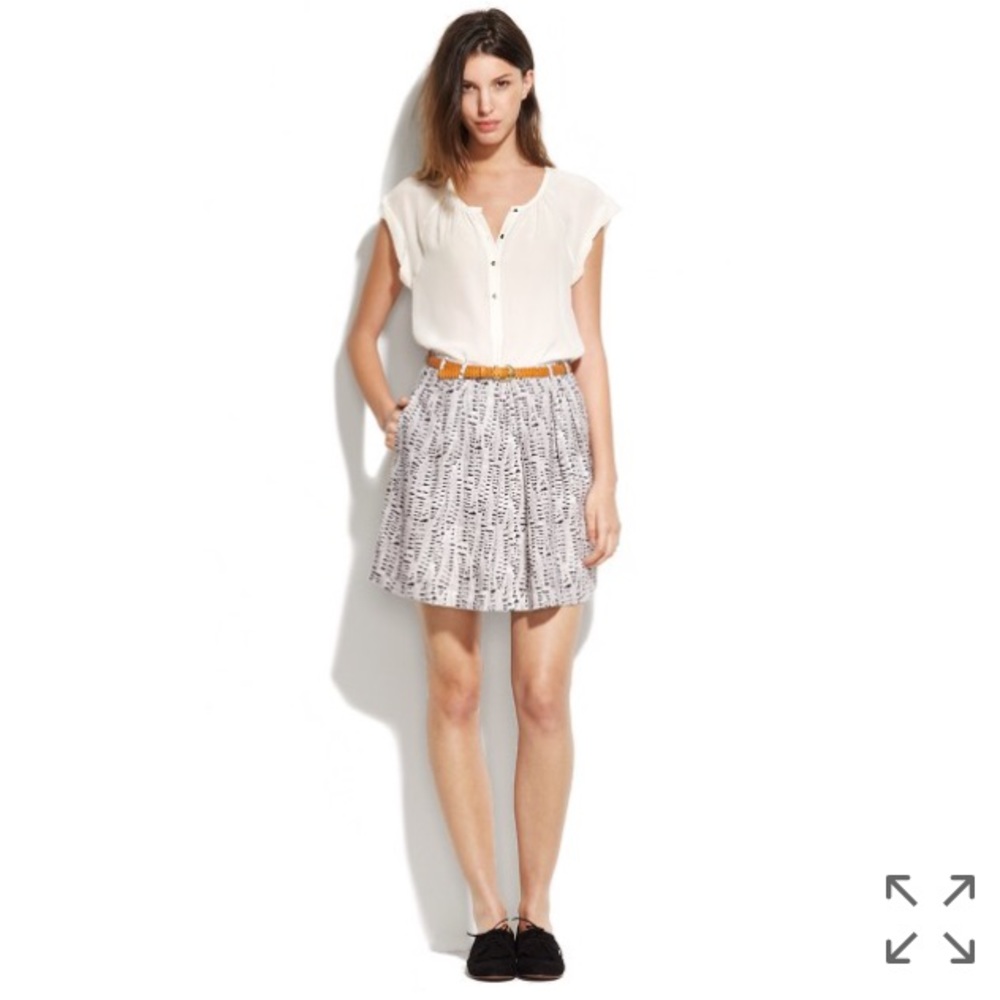Madewell Cloudtrail Kickpleat Skirt