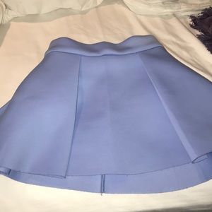 Blue scuba skater skirt