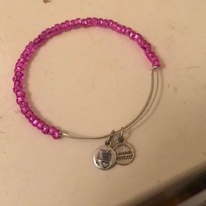 Alex and Ani pink beaded bracelet