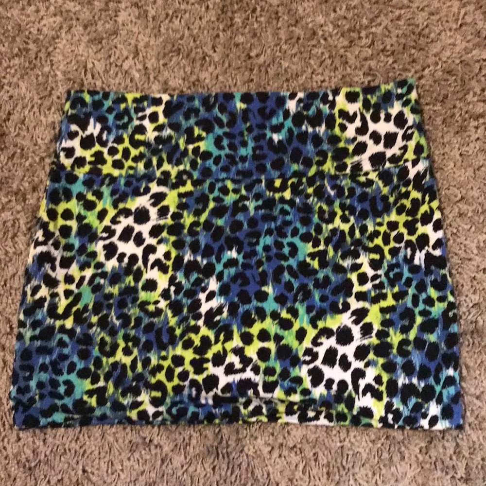 Leopard bodycon skirt