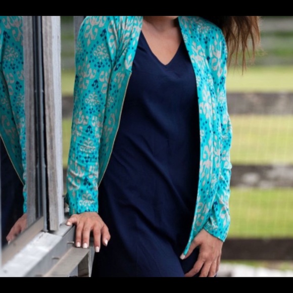 Tops - Teal Zip Jersey Cardigan Sizes Sm Med