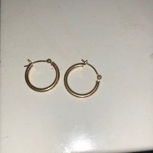 Real Gold small hoop earrings