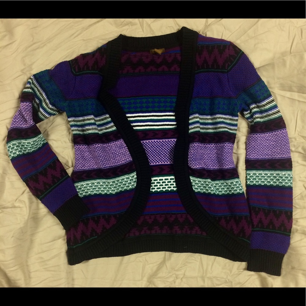 Pretty Purple Patterned Cardigan