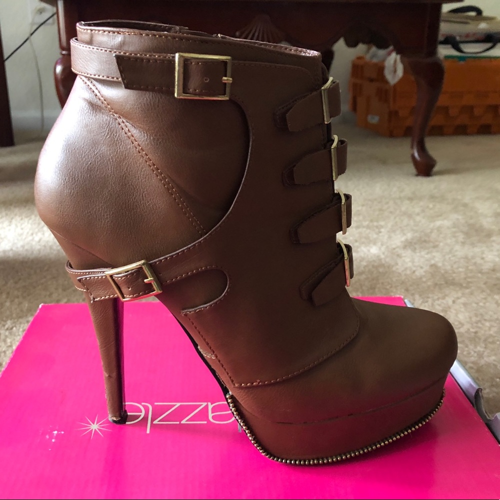 Brown booties