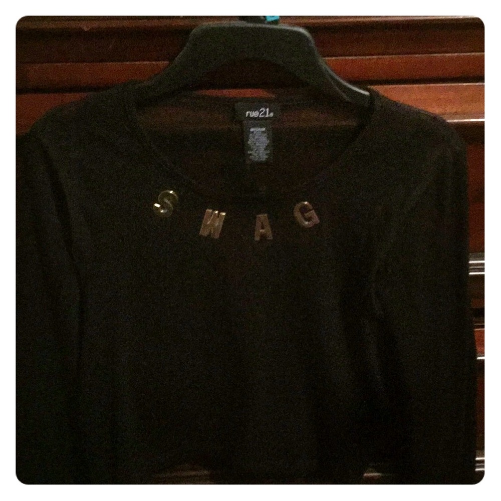SWAG mesh crop top.