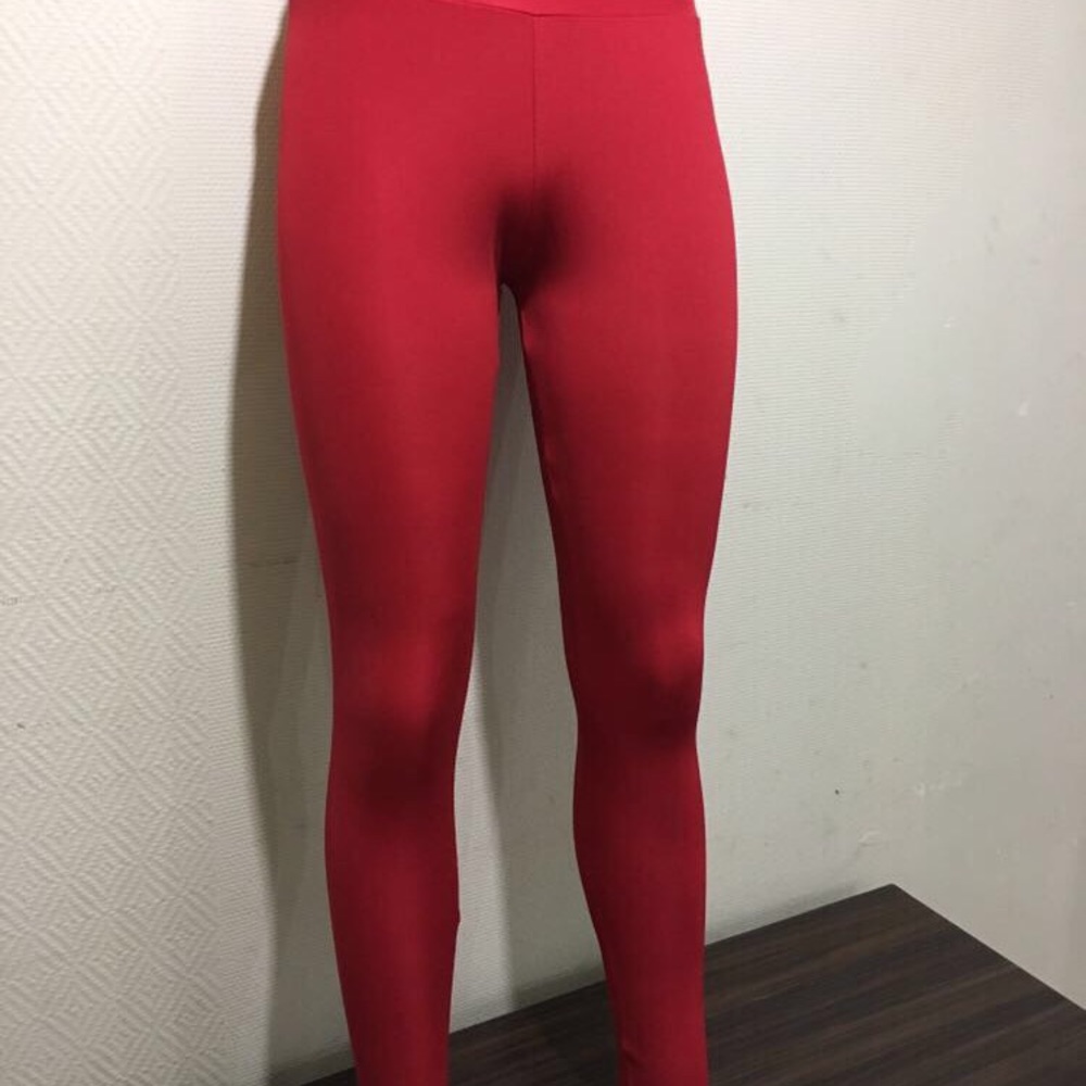 Red casual Leggings