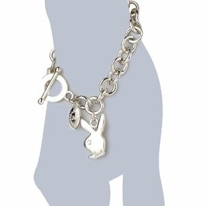 PLAYBOY | Jewelry | Playboy Bracelet Bunny Charm Platinum Plated Logo