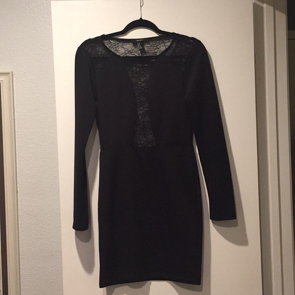Black mini dress