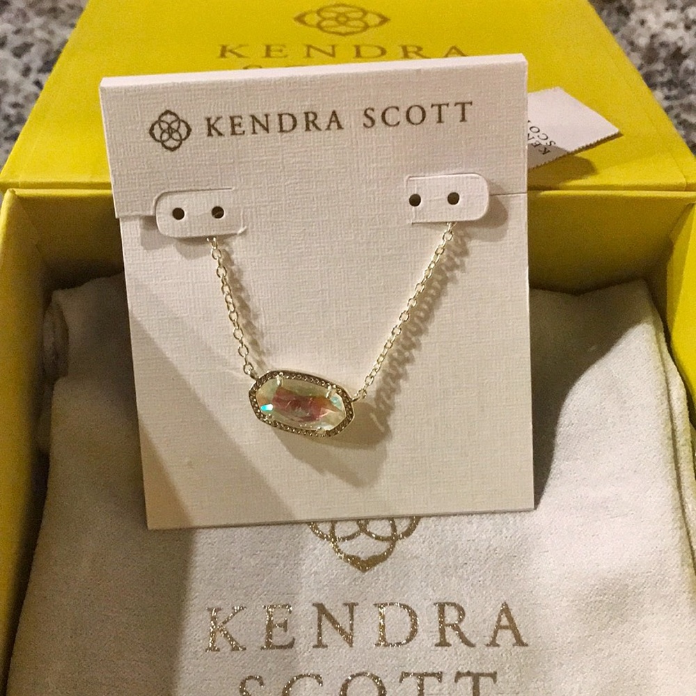 Kendra Scott Dichroic Elisa Rare Necklace NWT!!