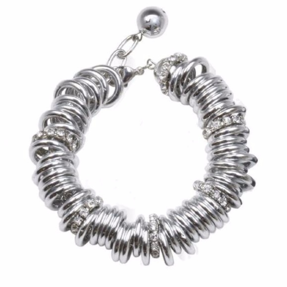 Playboy Bracelet Bunny Crystal Infinity Rings NWT NIB HTF RARE y2k Authentic Hot - Picture 5 of 7