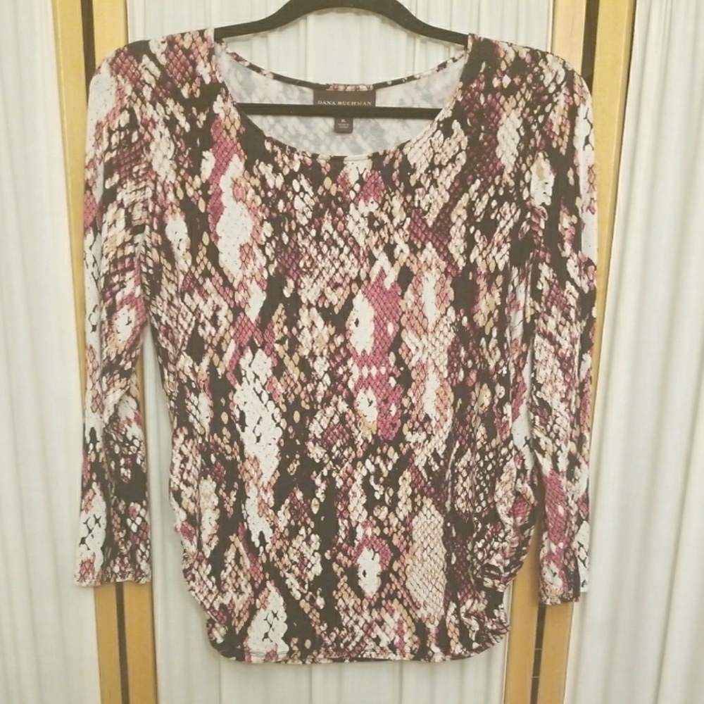 Dana Buchman snake print tunic top