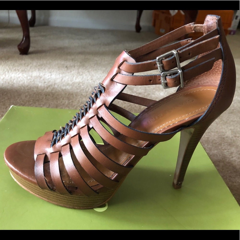 Strappy high heel sandal