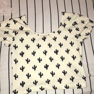 Forever 21 cactus crop top