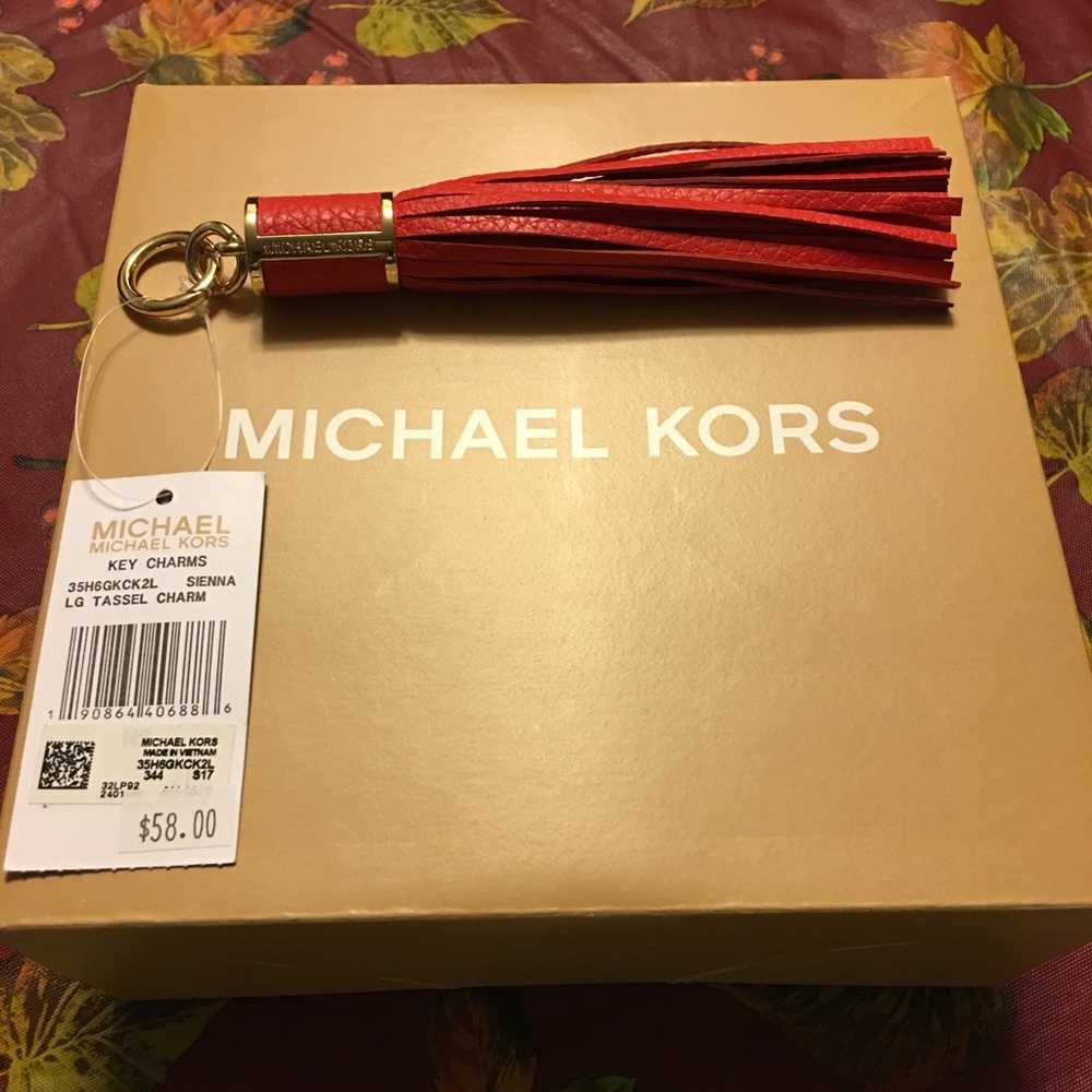 SOLD Authentic Michael Lg Tassel Key Charms