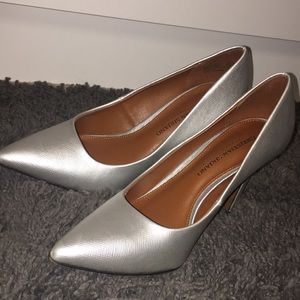 Christian Siriano Silver Heels