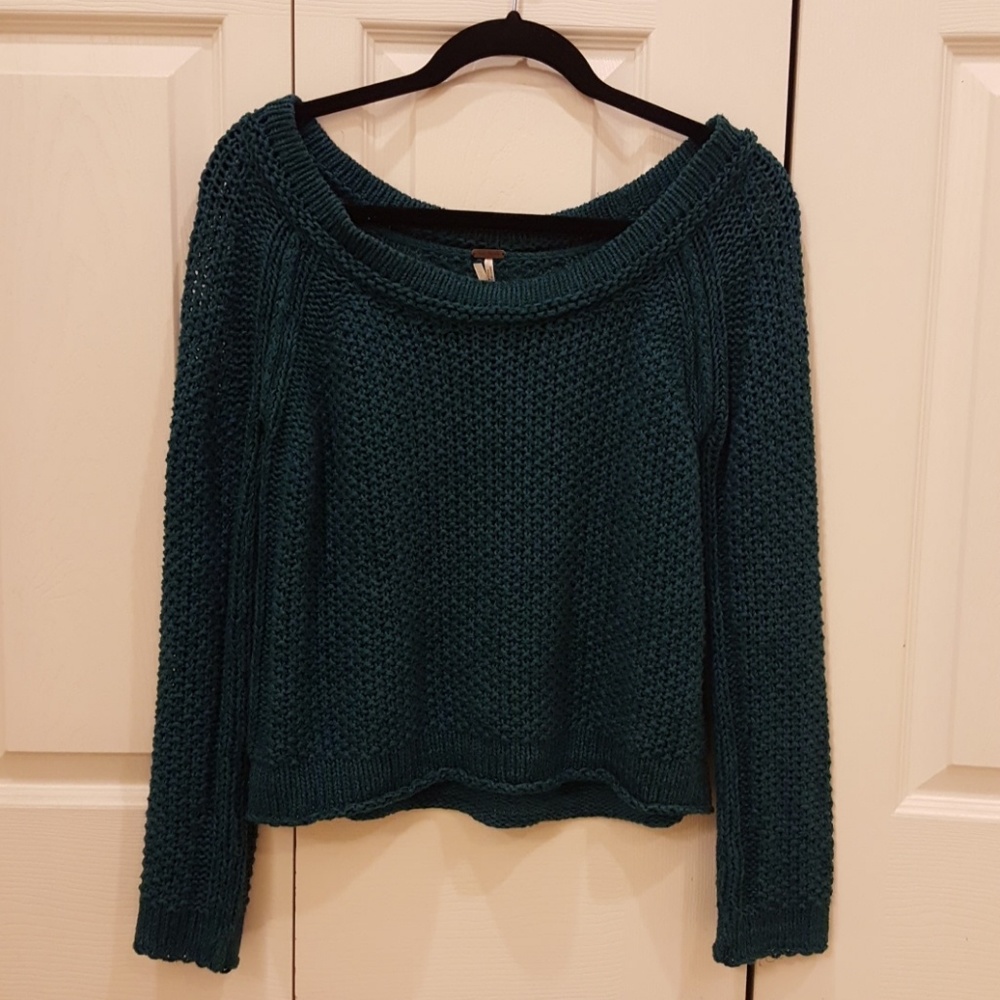 Beautiful teal/dark turquoise FP sweater