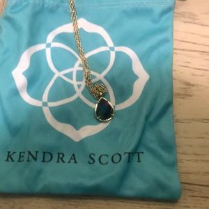 Purple Kendra Scott teardrop necklace