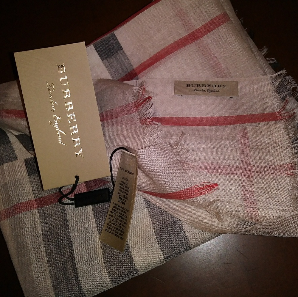 Authentic Burberry Check Scarf