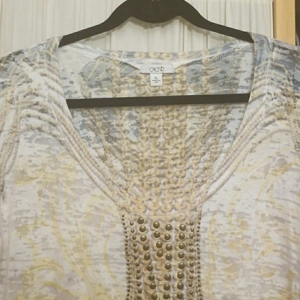 Gorgeous long sleeve top by Cache - Picture 2 of 8