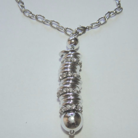 Playboy Y Necklace Bunny Crystal Infinity Rings Y-Drop NWT HTF RARE y2k Licensed - Picture 2 of 9