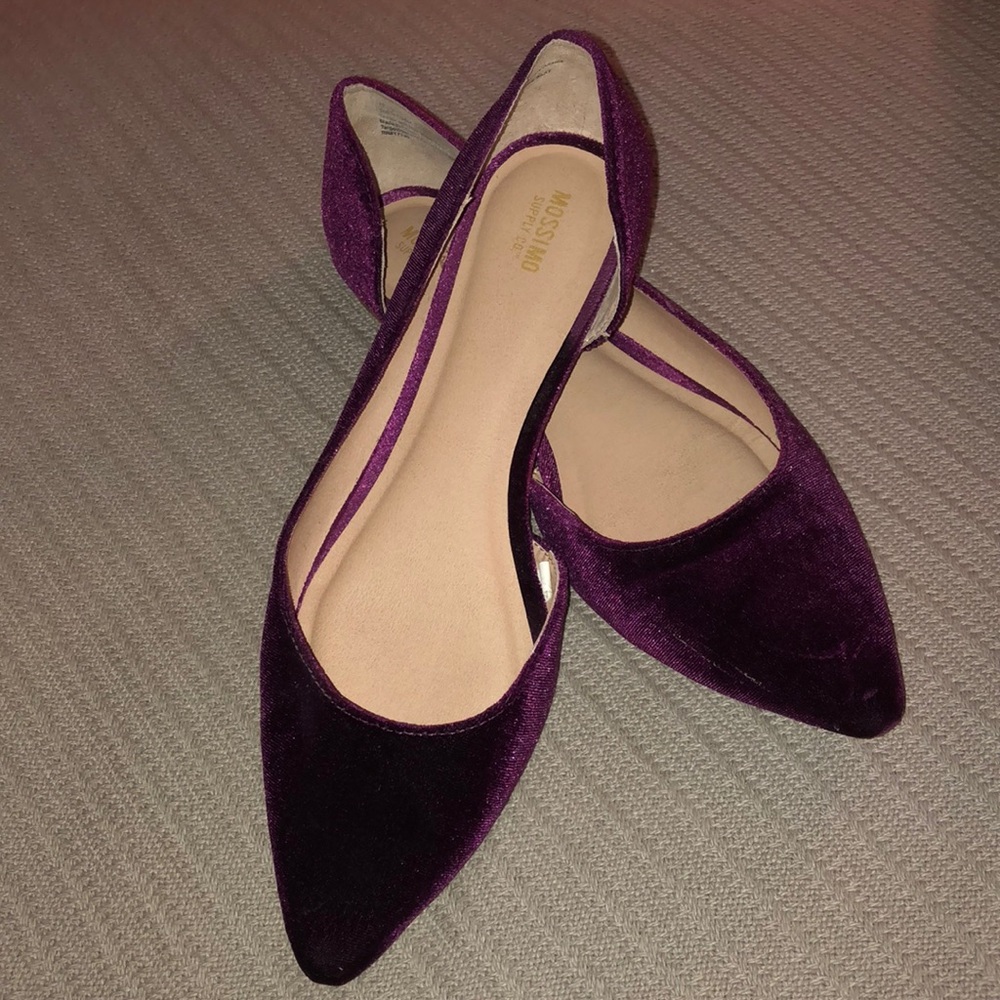 Burgundy d’Orsay Ballet Flat