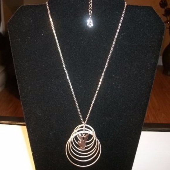 Playboy Necklace Bunny Pendant Platinum Plated - Picture 7 of 8