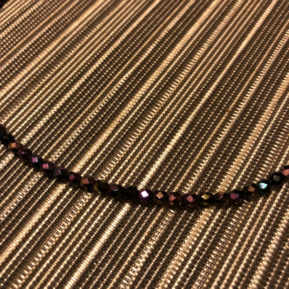 Choker 15.5 inches long STUNNING Czech Glass - Picture 4 of 8