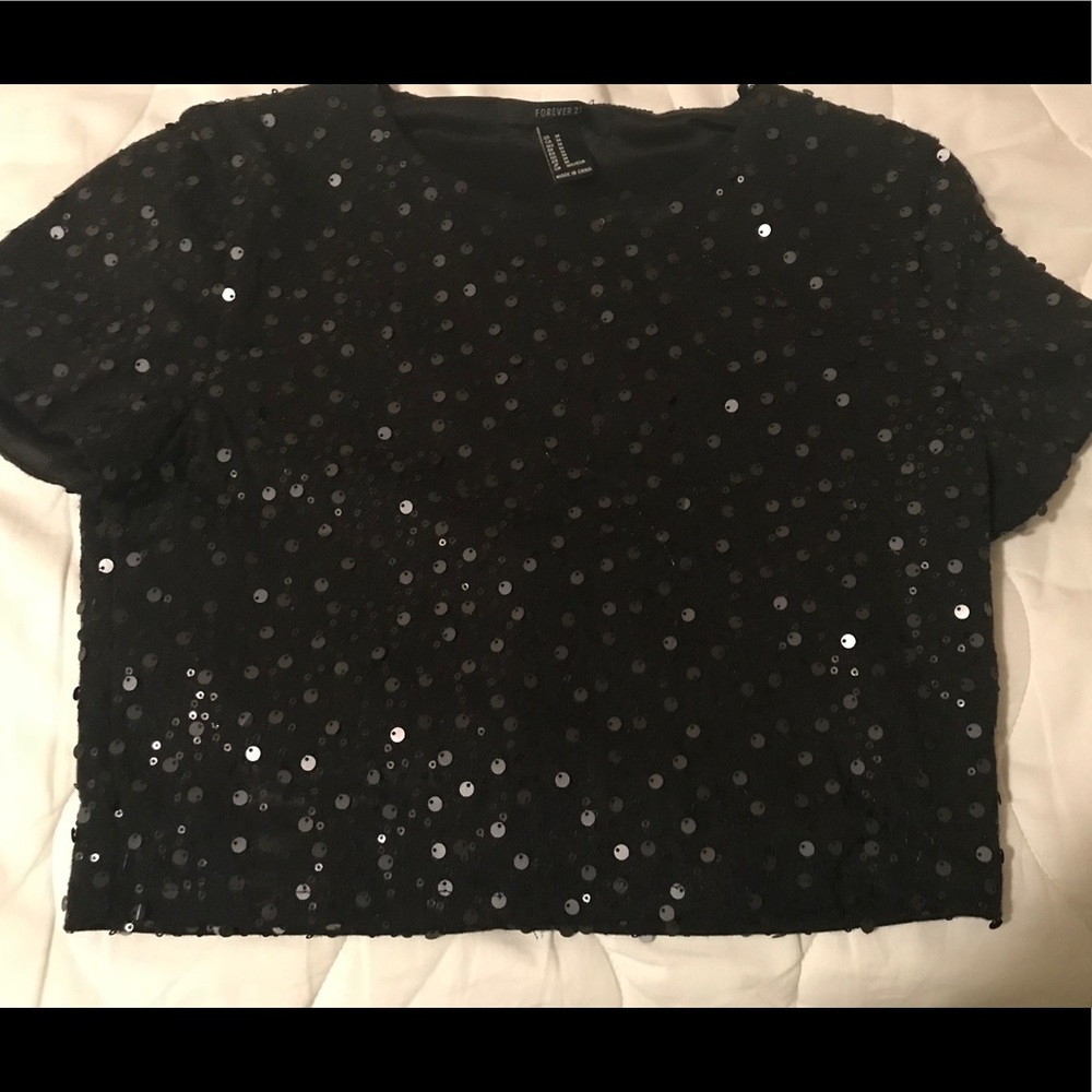 Forever 21 Sequin Crop