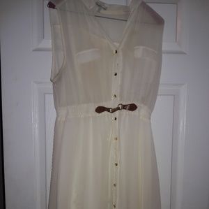 Cream dress ... the top is sheer worn a few times