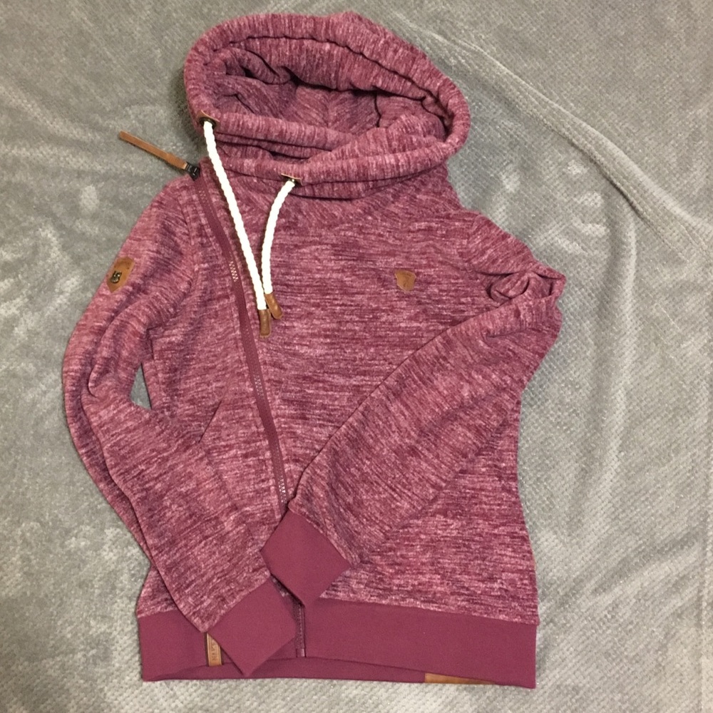 Naketano fleece hoodie jacket with side zip