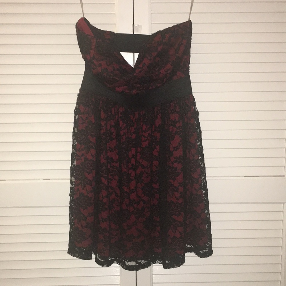 Lace Strapless Dress
