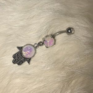 Opal hamsa hand bellybutton ring💕