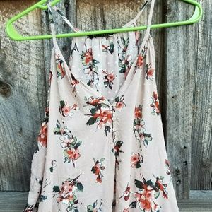 Large floral tank top