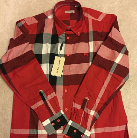 burberry large check shirt