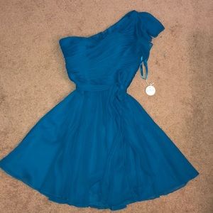 Beautiful blue off the shoulder flowy dress