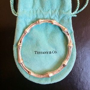 Tiffany sterling silver bamboo bracelet