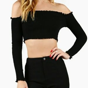 Ruffled crop top