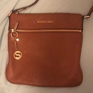 Michael Kors leather messenger purse