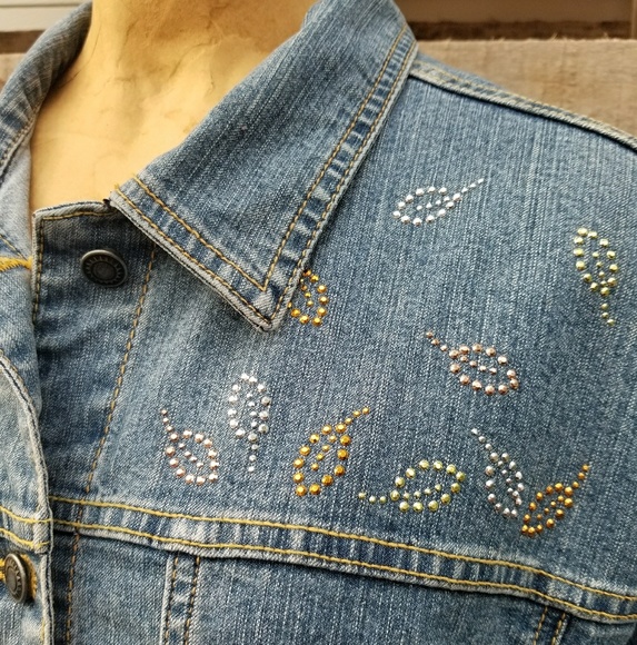 Sunburst denim jean jacket - Picture 2 of 7