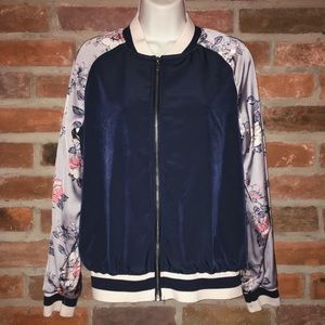 Floral Bomber Jacket