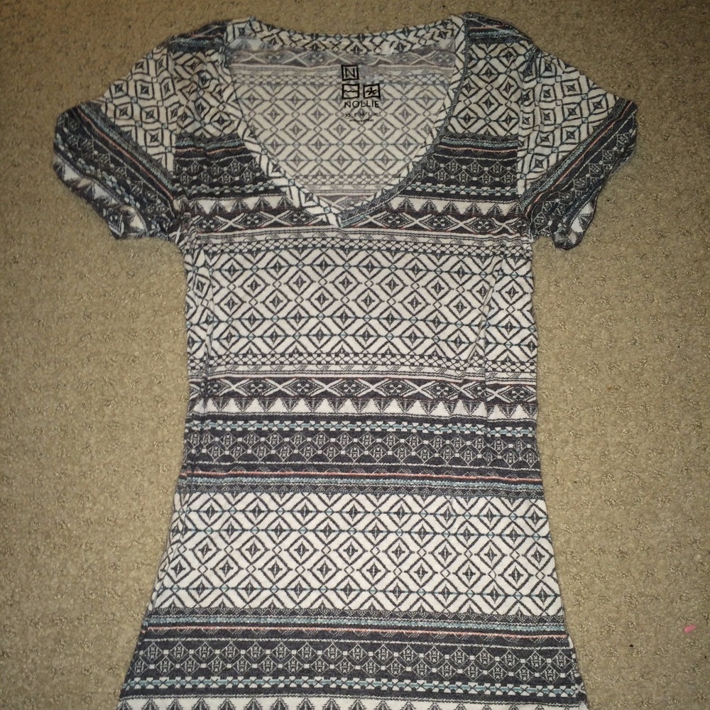 multi-colored "Nollie" shirt