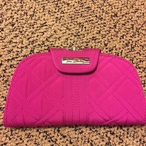 Vera Bradley Microfiber Kiss n Snap Wallet