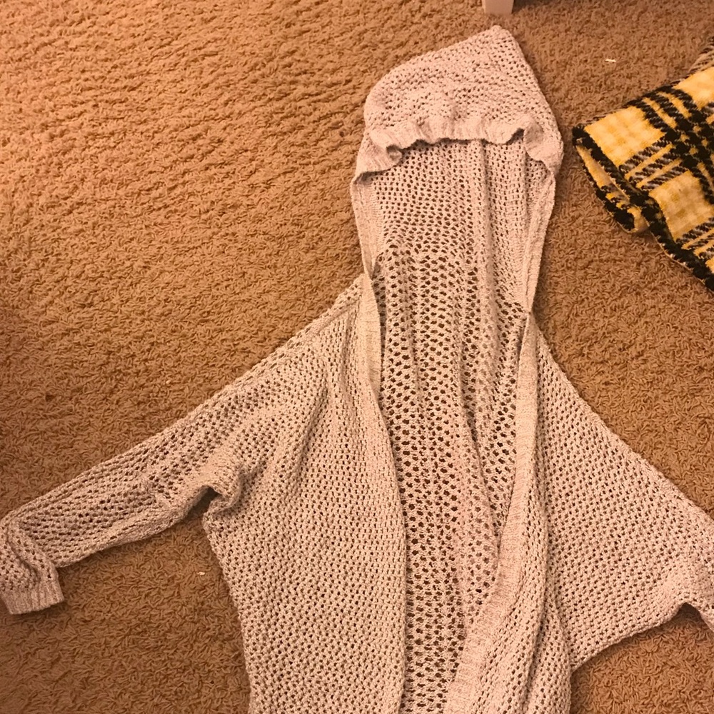 Hooded cardigan