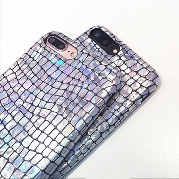 Iphone 7Plus 8Plus Case Holographic Crocodile - Picture 5 of 8