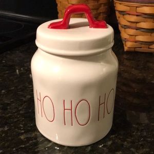 Rae Dunn Ho Ho Ho Christmas Canister