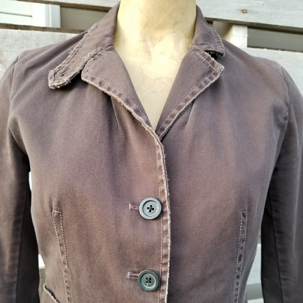 J.Crew brown 100% cotton twill jacket