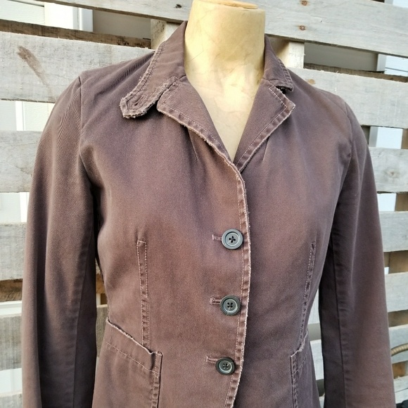 J.Crew brown 100% cotton twill jacket - Picture 2 of 7