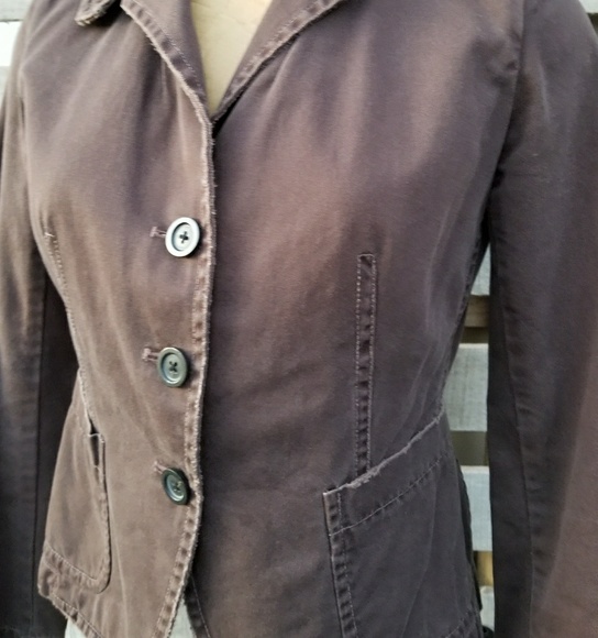 J.Crew brown 100% cotton twill jacket - Picture 4 of 7