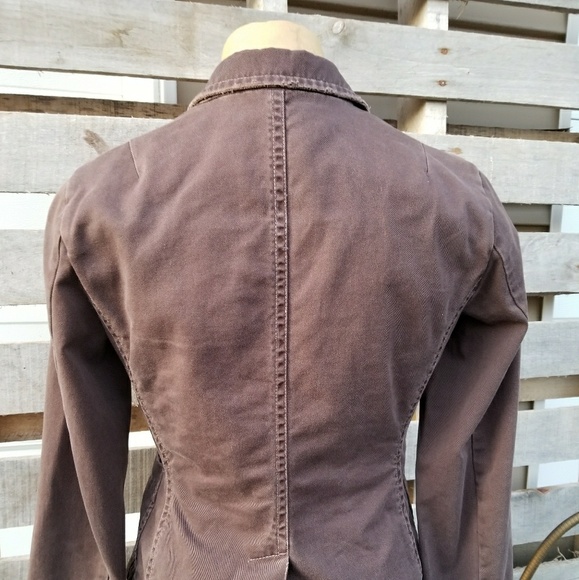 J.Crew brown 100% cotton twill jacket - Picture 5 of 7