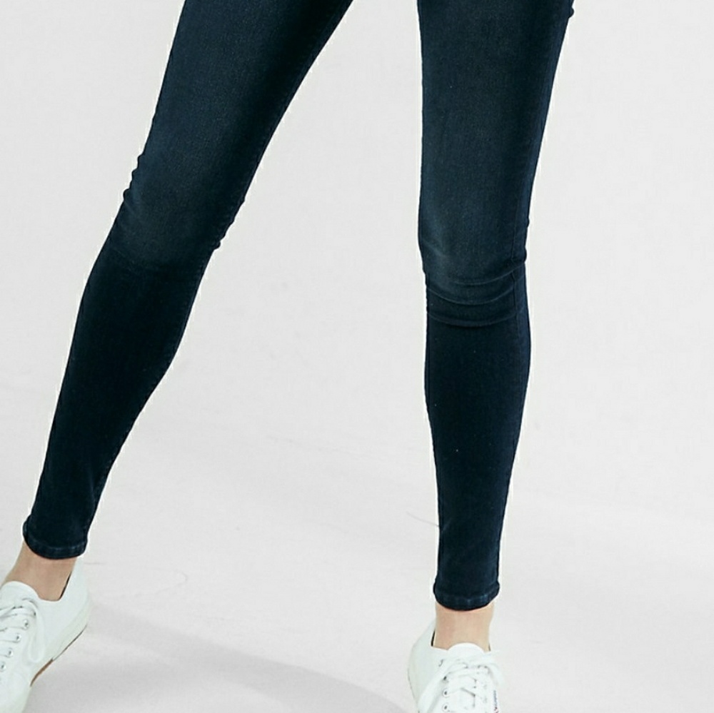 Soho lady leggings - Jean print with zipper bottom